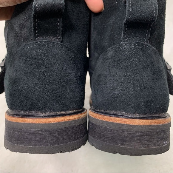 L.L. Bean 503167 Women's Black Old Port Suede Leather Ankle Boots Size 8 - Picture 14 of 16